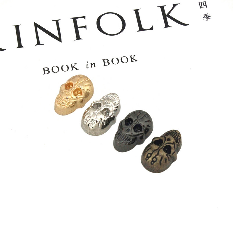 5gab Metāla Gothic Skull Ghost kniedes Screwback Conchos Punk Studs Ādas amatniecības soma jostas apģērba cepures apavi DIY dekoru aksesuāri