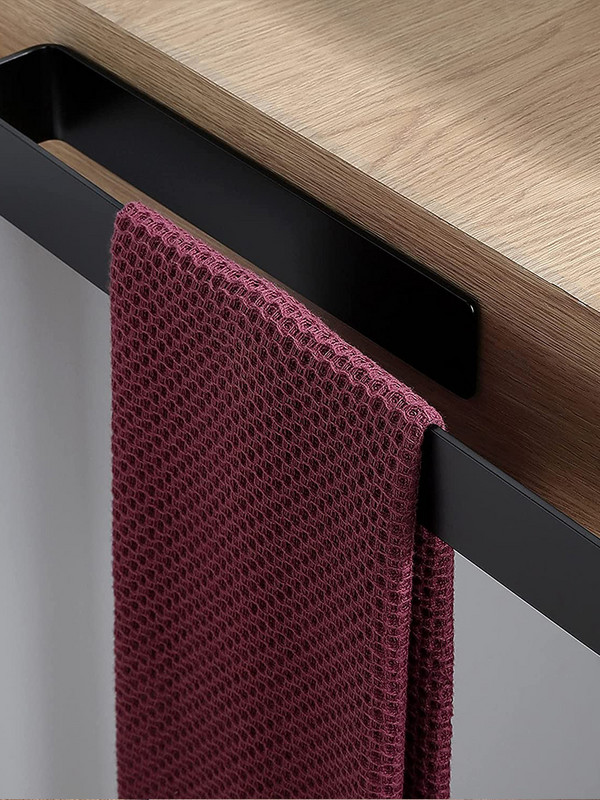 304 nerūsējošā tērauda rokas pirkstu stieņa stienis uz sienas SUS matēta turētāja roku dvieļu gredzens Pašlīmējošs vannas istabas virtuves pakulas