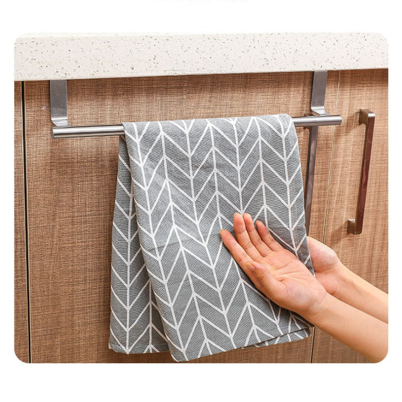 Nerūsējošā tērauda dvieļu plaukta statīvs, skapja skapja durvju piekarināmais turētājs dvieļu lupatu plaukts, mājsaimniecības vannas istabas virtuves piederumi