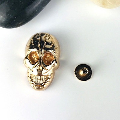 5 τμχ Μεταλλικό γοτθικό κρανίο, φάντασμα πριτσίνια Screwback Conchos Punk Studs Δερμάτινη τσάντα χειροτεχνίας Ζώνη ενδυμάτων καπέλο παπουτσιών DIY