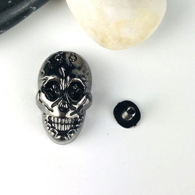 5 τμχ Μεταλλικό γοτθικό κρανίο, φάντασμα πριτσίνια Screwback Conchos Punk Studs Δερμάτινη τσάντα χειροτεχνίας Ζώνη ενδυμάτων καπέλο παπουτσιών DIY