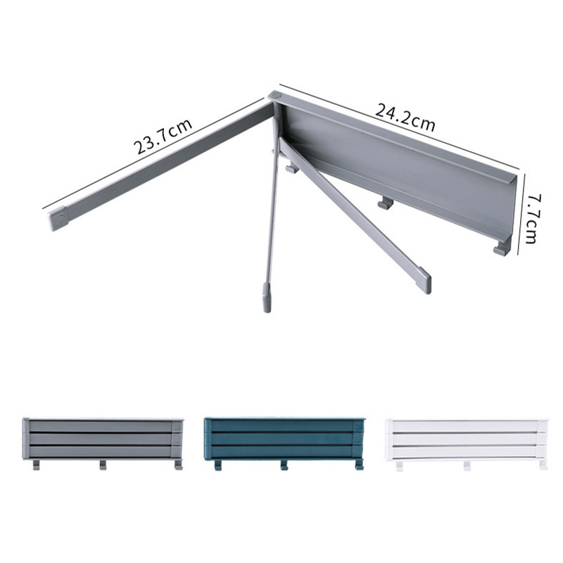 Rotējošais dvieļu turētājs 3 stieņu saliekamais dvieļu stienis ar āķiem Trauku lupatu dvieļu turētājs virtuves vannas istabas organizatoram