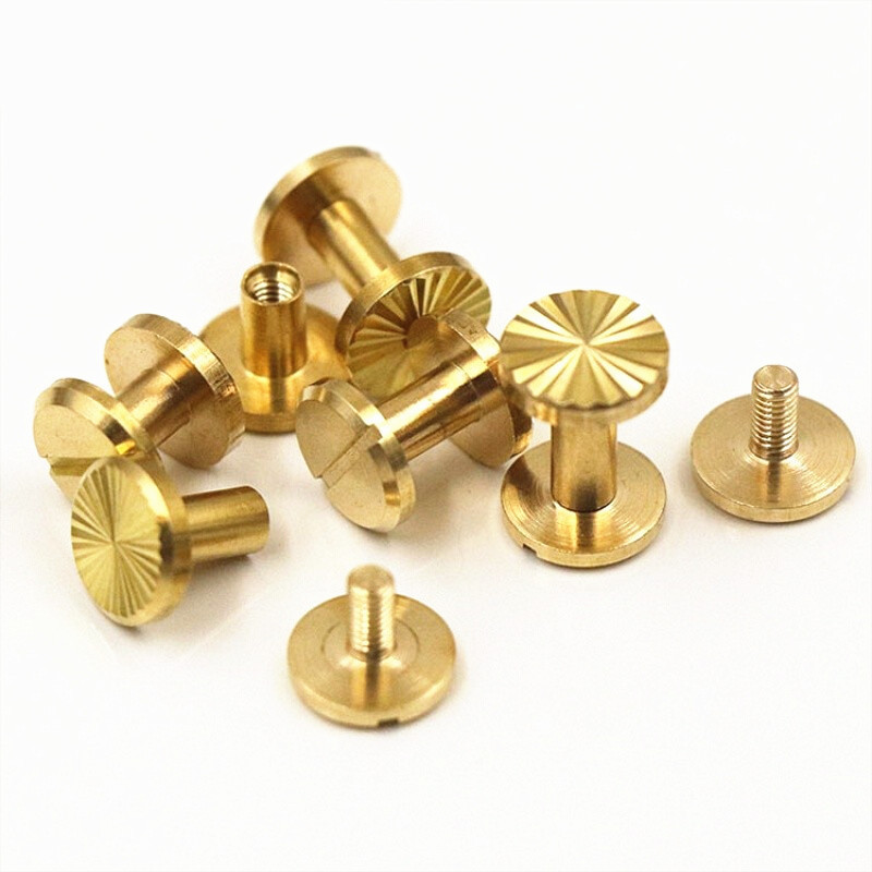 10Gb 4mm-10mm Saulespuķes jostas skrūve Nagla Kniedes Skrūvējamā Atpakaļ Ādas Josta šūšanai Roku darbs DIY Piederumi Materiāls