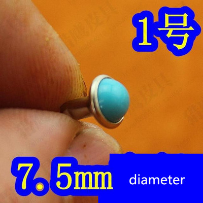50gab 8,5 mm pusapaļas krāsas tirkīza kniedes DIY metāla kniedes Punk apaviem somas Džinsi Apģērbi Amatniecības piederumi Jostas skrūve