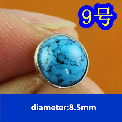 50gab 8,5 mm pusapaļas krāsas tirkīza kniedes DIY metāla kniedes Punk apaviem somas Džinsi Apģērbi Amatniecības piederumi Jostas skrūve