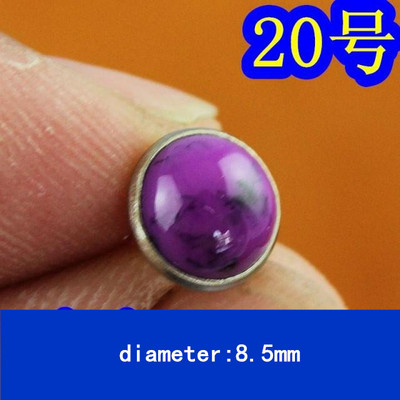 50gab 8,5 mm pusapaļas krāsas tirkīza kniedes DIY metāla kniedes Punk apaviem somas Džinsi Apģērbi Amatniecības piederumi Jostas skrūve