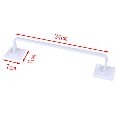 Αυτοκόλλητη επιτοίχια μπάρα πετσετών μπάνιου Βάση ράφι ράφι ρολό χαρτί τουαλέτας κρεμαστή κρεμάστρα Μέγεθος S/L
