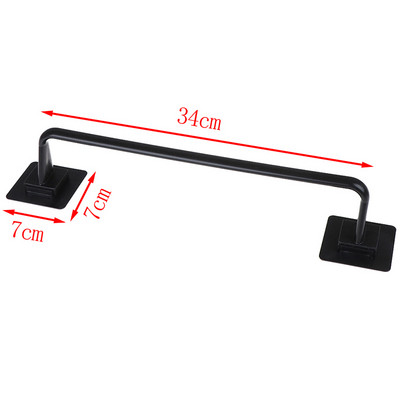 Αυτοκόλλητη επιτοίχια μπάρα πετσετών μπάνιου Βάση ράφι ράφι ρολό χαρτί τουαλέτας κρεμαστή κρεμάστρα Μέγεθος S/L