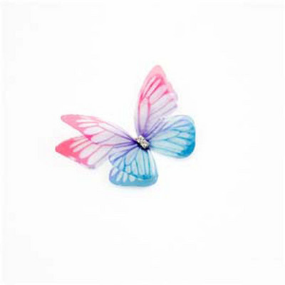 3D organza liblikas pulmade siidist liblikas kivist DIY ehete valmistamine kõrvarõngaste meisterdamine peokaunistus õmblustarbed käsitöö