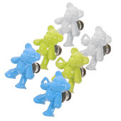 Kopča u obliku medvjeda. Prenosni gumbi. Traperice. Slatke hlače