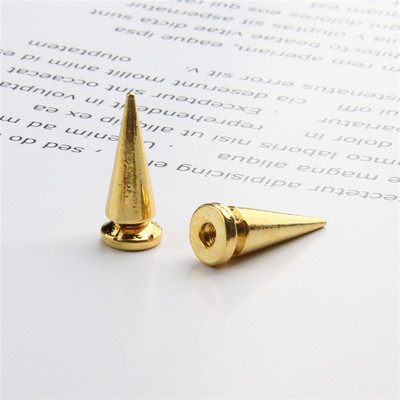10 σετ 10*26mm Bullet Cone Πολύχρωμες καρφίτσες και καρφιά για ρούχα DIY Χειροποίητα Cool Punk Ravets για ένδυμα Δερμάτινα παπούτσια Craft Bag