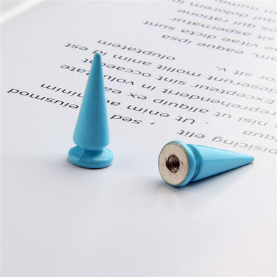 10 σετ 10*26mm Bullet Cone Πολύχρωμες καρφίτσες και καρφιά για ρούχα DIY Χειροποίητα Cool Punk Ravets για ένδυμα Δερμάτινα παπούτσια Craft Bag