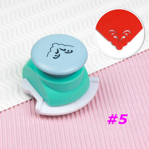 Reljefs DIY rīks Stūra papīrs Drukas karšu griezējs Scrapbook Formatētājs Maza reljefa caurumošanas ierīce Caurumu perforators Bērni Roku darbs