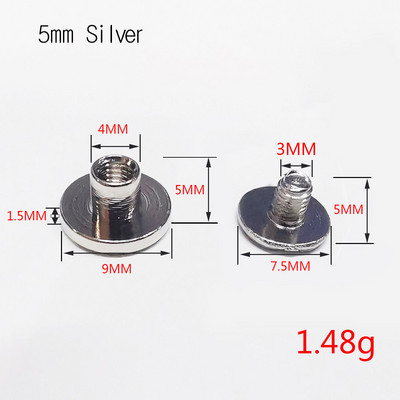 30Σετ Μεταλλικό Χάλκινο Βιβλίο Λογαριασμού Βιδωτές Πριτσίνια DIY Crafts Δερμάτινο προϊόν Τσάντα Πριτσίνια Monk Head Spikes Hardware Διακόσμηση πόρπες νυχιών