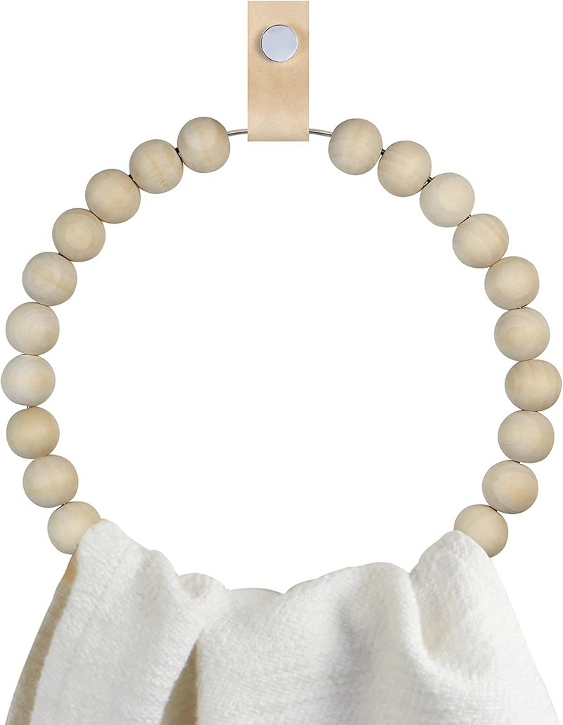 Bez nagiem roku darbs dvieļu žāvētājs Boho Decor dvieļu žāvētājs Dvieļu gredzeni Roku dvieļu turētājs Virtuves vannas istabas piederumi auduma žāvētājs