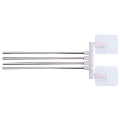 Dvieļu glabāšanas statīvs, 180 grādos pagriežams sienas stiprinājums, 2/3/4/5 roka, bez perforatora, grozāms dvieļu pakaramā turētāja statīvs Vannas istabas tualetes piederumi