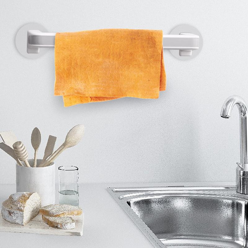 Pašlīmējošs dvieļu turētājs, pie sienas stiprināms dvieļu pakaramais vannas istabas dvieļu stieņa plaukts apavu turētājs piekarināms vannas istabas organizators