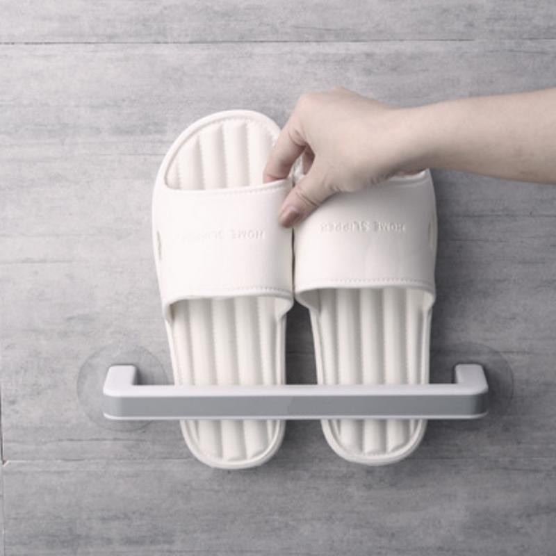 Pašlīmējošs dvieļu turētājs, pie sienas stiprināms dvieļu pakaramais vannas istabas dvieļu stieņa plaukts apavu turētājs piekarināms vannas istabas organizators