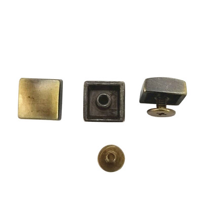 10 τεμ. 12 χιλιοστών επίπεδη ζώνη κράματος βίδα ένδυσης Πριτσίνια αξεσουάρ για βίδες κάτω τσάντα Πριτσίνια για τσάντες υλικού Άδεια πόδια νυχιών