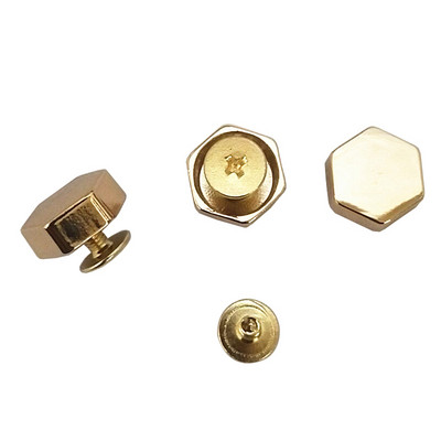 10 τεμ. 12 χιλιοστών επίπεδη ζώνη κράματος βίδα ένδυσης Πριτσίνια αξεσουάρ για βίδες κάτω τσάντα Πριτσίνια για τσάντες υλικού Άδεια πόδια νυχιών