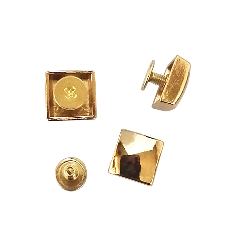 10 τεμ. 12 χιλιοστών επίπεδη ζώνη κράματος βίδα ένδυσης Πριτσίνια αξεσουάρ για βίδες κάτω τσάντα Πριτσίνια για τσάντες υλικού Άδεια πόδια νυχιών