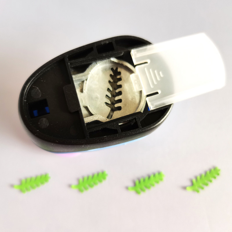 1 gab Ziemassvētku eglīte, ciedra ozola lapu perforators Scrapbooking School DIY dāvanu ciedra papīra griezējs EVA putu koki caurumu perforatori