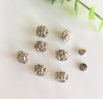 9,5 χιλιοστά ζωγραφική ροζ λουλούδι βραχιόλι Καρφίτσα καπάκι για τσάντα παπουτσιών Καπέλο τζιν Ζώνη πορτοφόλι Δερμάτινο τσόκερ αξεσουάρ ενδυμάτων