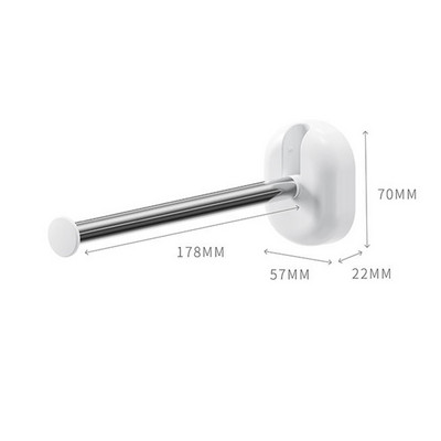 Pie sienas piestiprināts rotējošs pakaramais glabāšanas statīvs Vannas istabas dvieļu drēbju stieņi, bezmaksas daudzfunkcionāli sienas pakaramie, organizators