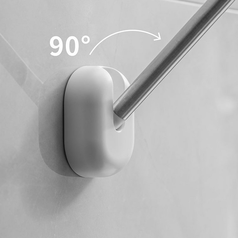 Pie sienas piestiprināts rotējošs pakaramais glabāšanas statīvs Vannas istabas dvieļu drēbju stieņi, bezmaksas daudzfunkcionāli sienas pakaramie, organizators