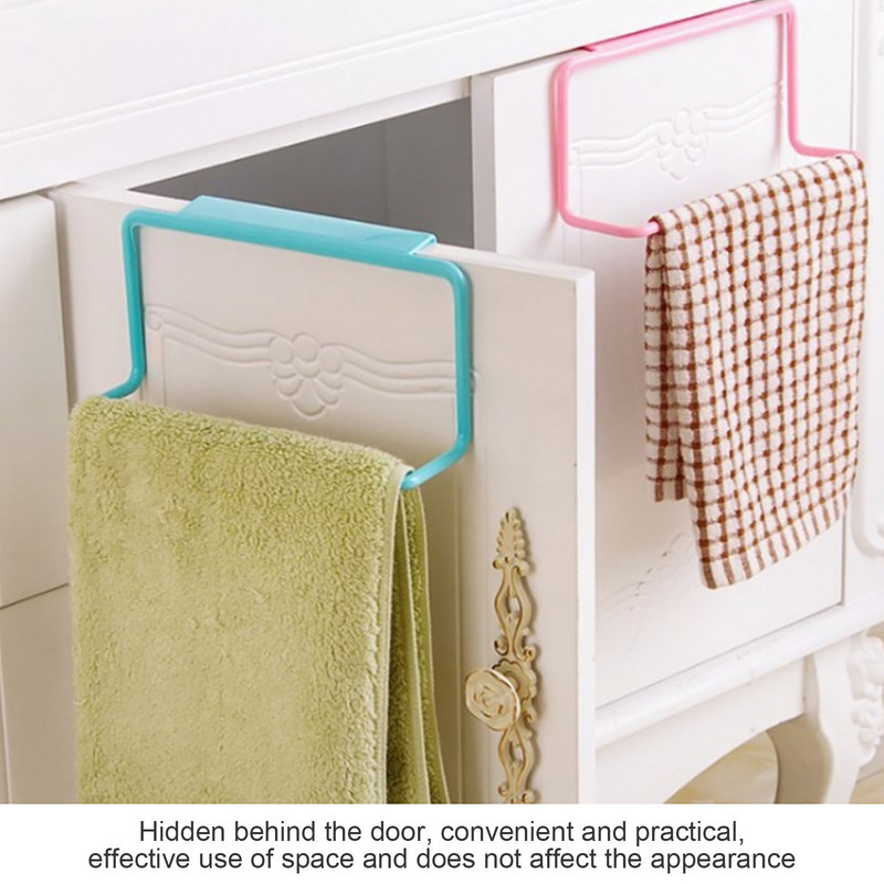 Plastmasas piekarināmais turētājs dvieļu pakaramais Daudzfunkciju skapja skapja durvis Aizmugures Virtuves piederumi Mājas glabāšana Vannas istabas mēbeles