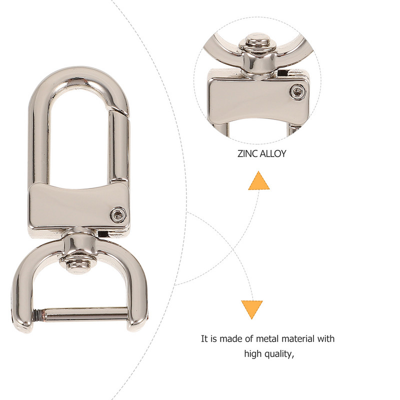 Metāla āķa soma piederumu piederumi, noņemama aizdare Bagāžas sprādzes rokassomiņa DIY josta