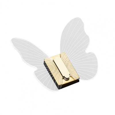 Lielisks dvieļu pakaramais caurspīdīgs kompakts radošs tauriņu organizators ar āķa sienas mākslas dekoru durvju āķa maisa turētājs