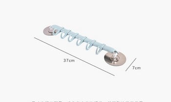 Поставка за куки за кухня и баня Двойна вендуза Поставка за кърпи Държач за куки Заключване Тип смукател Регулируема двойна чаша Здрава кука за окачване