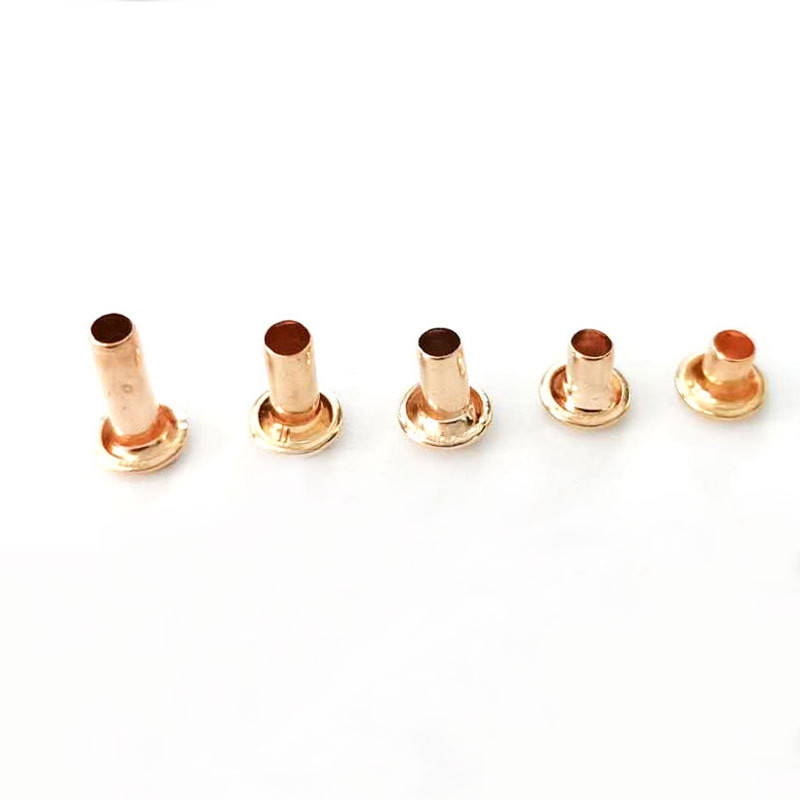 100 τμχ Μεταλλικά κούφια πριτσίνια Καρύδια Ζώνη τσάντας Ρούχα Στρογγυλό πριτσίνι για σκληρό ένδυμα Δερμάτινα ένδυμα Craft Παπούτσια ενδυμάτων Διακοσμητικά αξεσουάρ