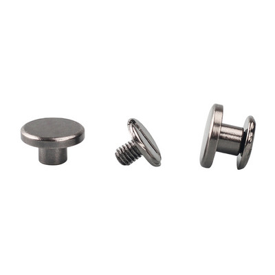 10 gab. Ādas amatniecība, cieta naglu skrūve Grāmatvedības apaļa galviņa skrūves Siksnas kniedes Skrūve bagāžas amatniecības apģērbam/somai/apaviem5/6,5/8mm