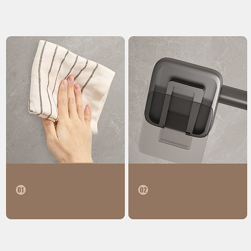 1 gab dvieļu turētāja vieta alumīnijs bez urbšanas vannas istabas organizators Pašlīmējošs dvieļu stienis Vannas istabas plaukti virtuves plaukts