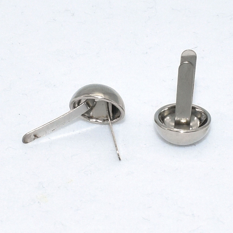 Round Brads somiņa pēdu rokassomiņa nagu galviņas sēņu smaile kniede priekš DIY ādas amatniecības somiņa pēdas rokassomu soma izgatavošana 5mm 7mm 10mm