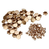 50 komplekti Sešstūra kniedes Skrūve Spike Studs Punk plankumi Apģērba Ādas Amatniecības jostas Maks Dekorācija DIY Apģērbu Aksesuārs 8/10MM