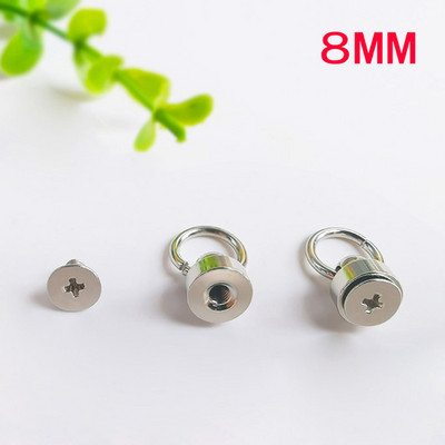 20 seturi metal cupru pur inel agățat buton șurub nituri bricolaj artizanat haine din piele saci de bagaje decor călugăr cap Spikes unghii cataramă