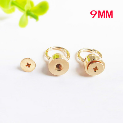 20 σετ Μεταλλικό πόμολο δαχτυλίδι κρεμαστό από καθαρό χαλκό Βιδωτό πριτσίνια DIY Crafts Δερμάτινα ρούχα Τσάντες αποσκευών Διακόσμηση Κεφάλι μοναχών καρφιά πόρπη για νύχια