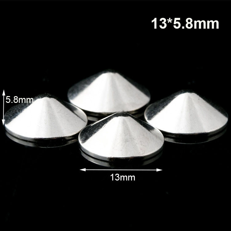 10 gab. Vairāk Krāsu Metāla Ložu Konuss Spike Punk Screwback Studs Soma Apģērbi Ādas Amatniecības Tālruņa futrālis DIY Dekora piederumi