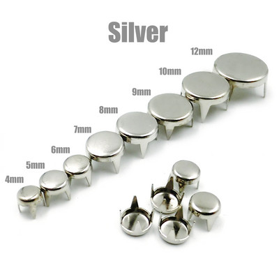 100 τμχ 4-12 χιλιοστά 4 νύχι Επίπεδες ακίδες Καρφιά καρφιά Καρφιά Punk Rock DIY Δερμάτινη χειροτεχνία για τσάντα ένδυσης Παπούτσια Ανταλλακτικά Διακόσμηση