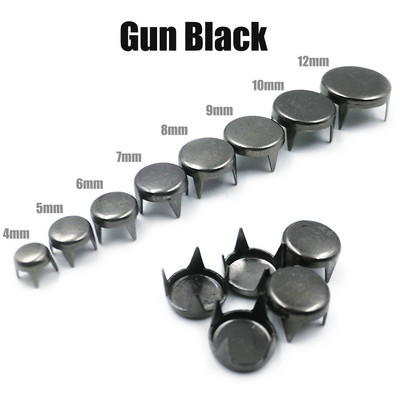 100 gab. 4-12mm 4 Spīļveida, plakani smailes plankumi Naglu galviņas kniedes Kniedes Punk Rock DIY Ādas Amatniecība Apģērbam Soma Apavi Detaļas Apdares