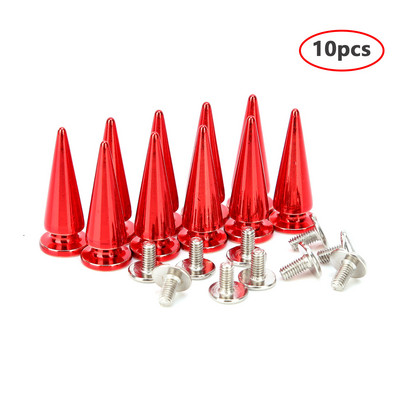 10 τμχ 10x26mm Μεταλλικός κώνος Αιχμές Πανκ Βιδωτές Πριτσίνια Καρφιά DIY Crafts Δερμάτινα παπούτσια Ζακέτα Ζώνη ρούχων Πριτσίνια Αιχμές Διακόσμηση Νυχιών