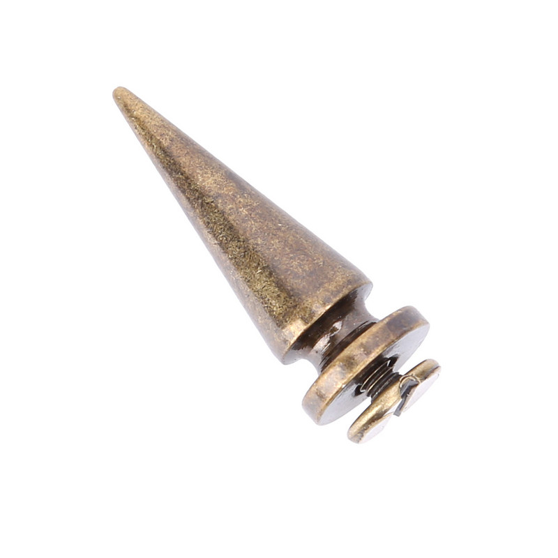 10 τμχ 10x26mm Μεταλλικός κώνος Αιχμές Πανκ Βιδωτές Πριτσίνια Καρφιά DIY Crafts Δερμάτινα παπούτσια Ζακέτα Ζώνη ρούχων Πριτσίνια Αιχμές Διακόσμηση Νυχιών
