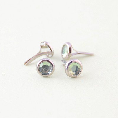 Bezmaksas piegāde 50 gab Krāsas Akrils Rhinestone Pastel Round Brads Scrapbooking Izgreznojums 16x9mm