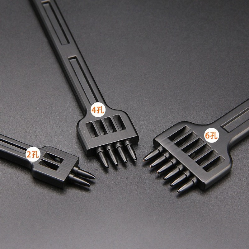 1PC 4/5/6mm Δερμάτινο Μαύρο Στρογγυλό Τρύπα Σειρά Διάτρησης Εργαλείο DIY Στρογγυλή τρύπα Ράψιμο Σκάλισμα Εργασία Σετ σέλας instrumentы для кожи