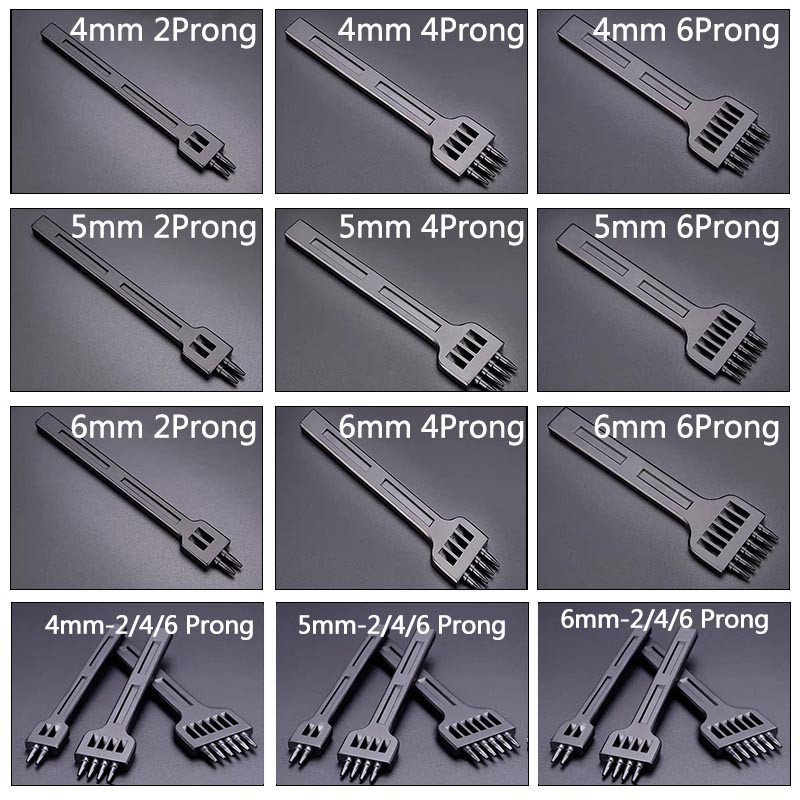 1PC 4/5/6mm Δερμάτινο Μαύρο Στρογγυλό Τρύπα Σειρά Διάτρησης Εργαλείο DIY Στρογγυλή τρύπα Ράψιμο Σκάλισμα Εργασία Σετ σέλας instrumentы для кожи