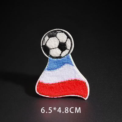 Smalki sporta beisbola basketbola ielāpi apģērbu dekorēšanai 3D izšūti futbols regbija bumbu aplikācijas Bērnu apģērba nozīmītes