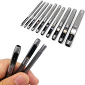 Aukštos kokybės plienas 1mm 2mm 3mm 4mm 5mm 6mm nuo 8mm iki 20mm apvalios skylės perforavimo įrankis tuščiaviduris pjaustytuvas, skirtas odiniams rankdarbiams su diržo krepšiu drabužiais